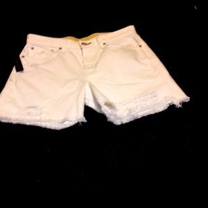 Rag & Bone white denim shorts